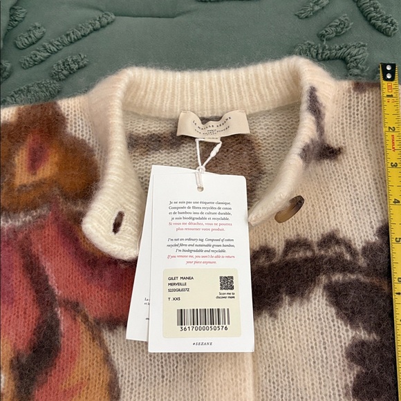 SEZANE NWT Manea Cardigan - Picture 9 of 12